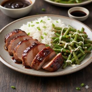 Filete de Cerdo Glaseado con Salsa Hoisin