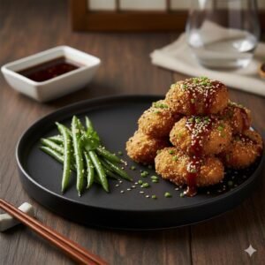 Pollo Crujiente con Sésamo y Panko